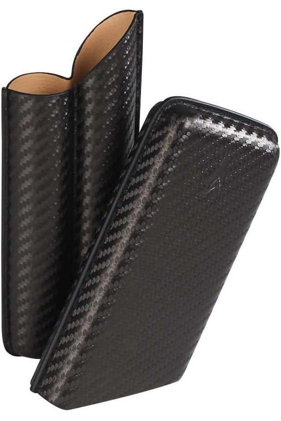 62 RG Carbon Fiber 2 Finger Cigar Case - CF Wrap