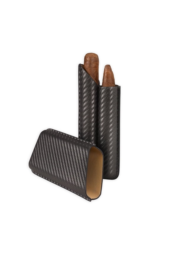 70 RG Carbon Fiber 2 Finger Cigar Case - CF Wrap
