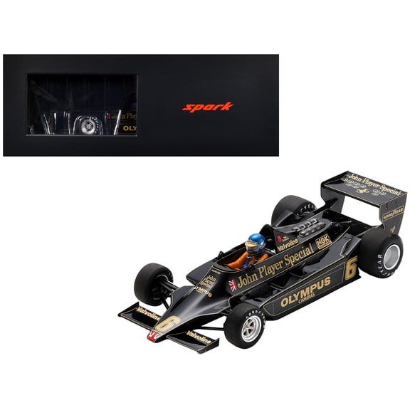 Lotus 79 #6 Ronnie Peterson "John Player Team Winner Formula One F1 "Austrian GP" (1978) with Acrylic Display Case 1/18 Model Car by Spark