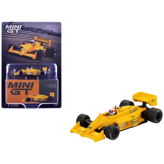 Lotus 99T #11 Satoru Nakajima Formula One F1 "Monaco GP" (1987) with Figure Limited Edition 1/64 Diecast Model Car by Mini GT
