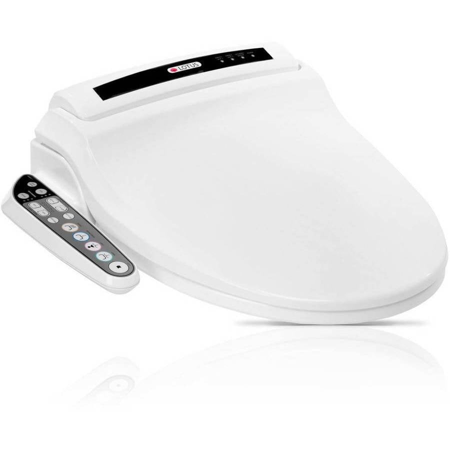 Lotus ATS908 Round Smart Toilet Seat Bidet, White