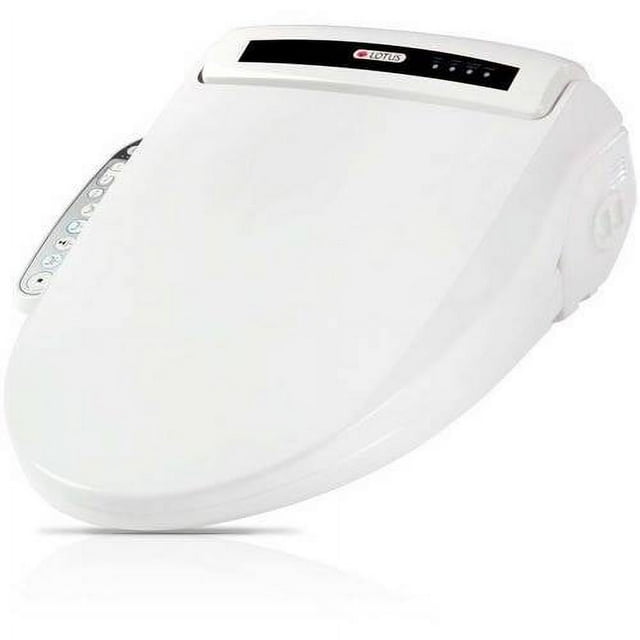 Lotus ATS909 Elongated Smart Bidet Toilet Seat with PureStream, White