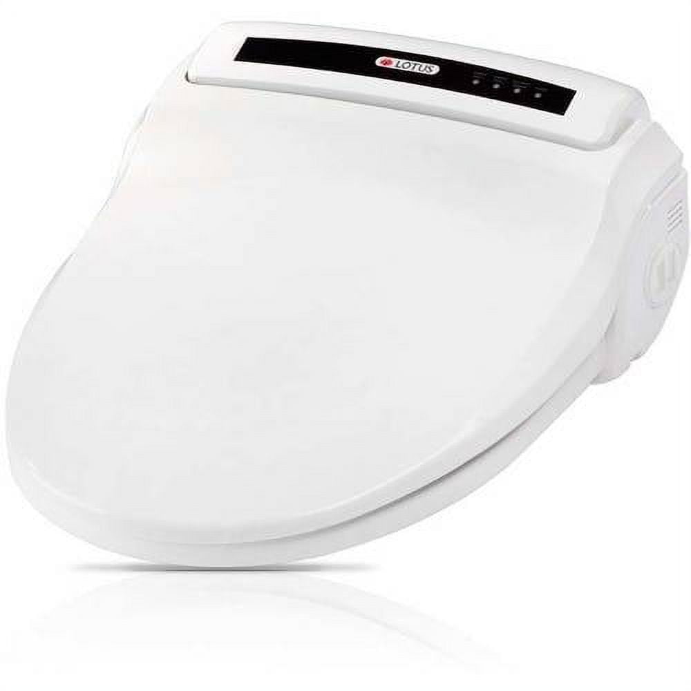 White Round Electric Smart Bidet Toilet Seat
