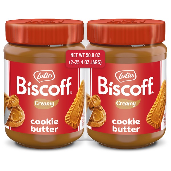 Lotus Bakeries Biscoff Cookie Butter, 25.4 Ounce (Pack of 2)