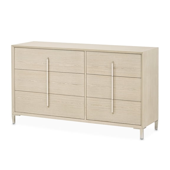 Lotus Bay Small 60" Wide 6-Drawer Dresser - Sand