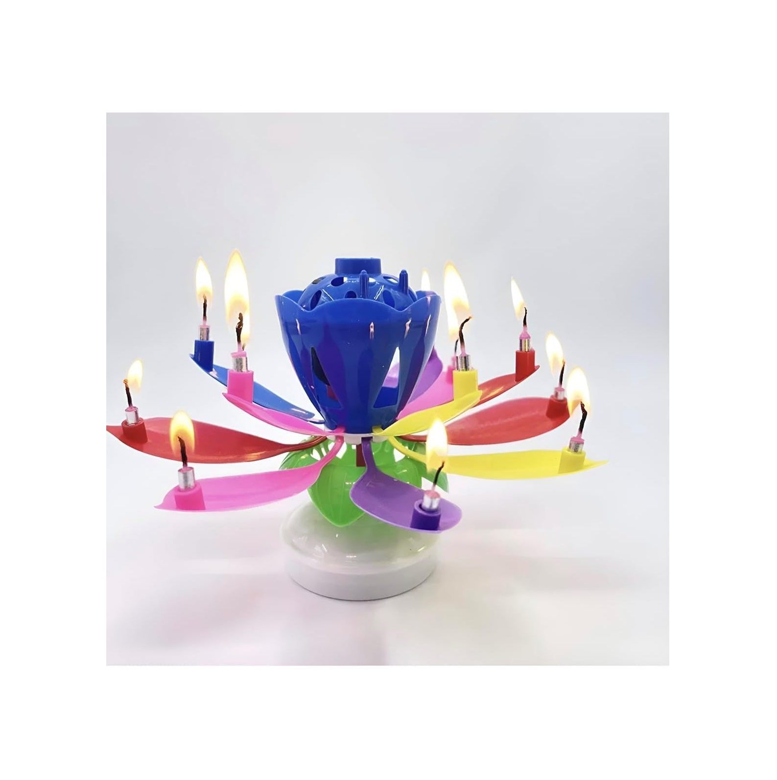 Lotus Birthday CandleRainbow