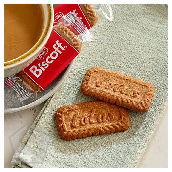 Lotus Biscoff 1-Count Individually Wrapped Cookie Sleeve - 300/Case