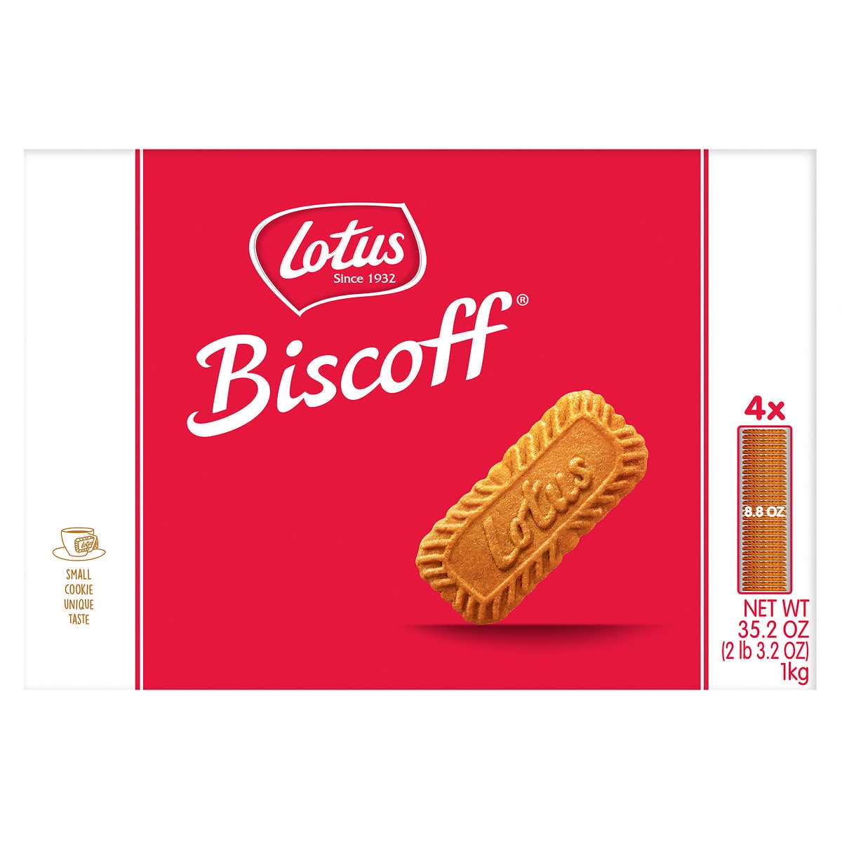 Lotus Biscoff Cookies, 8.8 oz, 4count