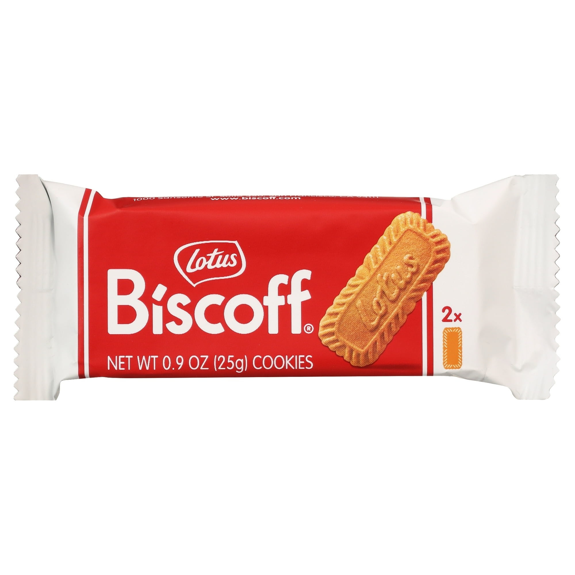 Lotus Biscoff Cookies, Caramelized Biscuit Cookie Snack, 0.9 oz Single Pack