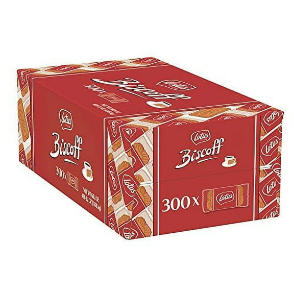 Lotus Biscoff Cookies - Caramelized Biscuit Cookies - 300 Cookies (1 Box Individually Wrapped) - non-GMO Project Verified And Vegan