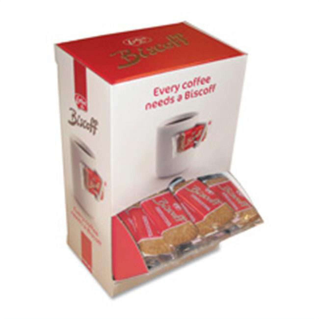 Lotus Biscoff Cookies, 2-pc Packs, 100-Box Dispenser, White-Red