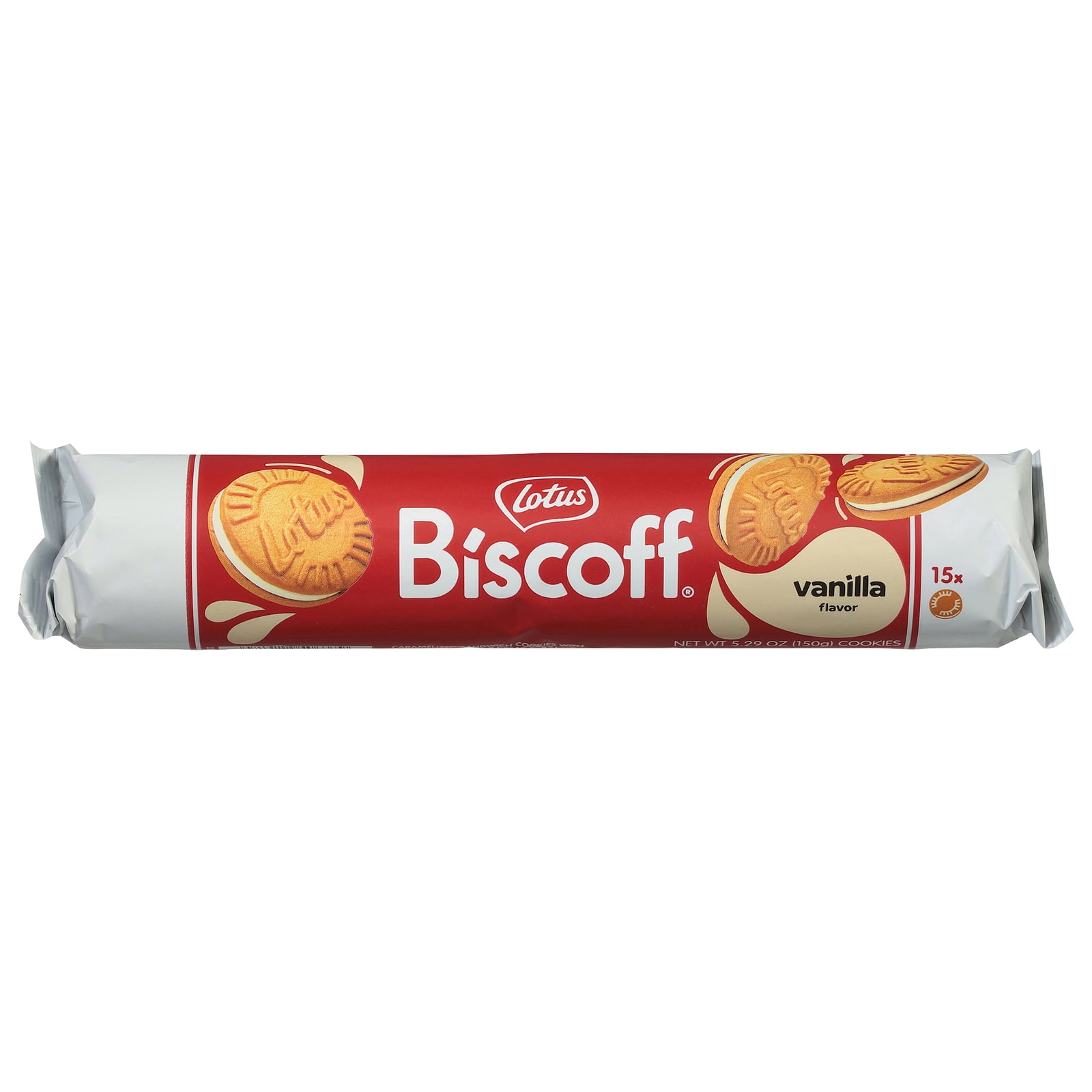 Biscoff Lotus Biscoff Sandwich Cookies, Vanilla Cream, 15 Cookies