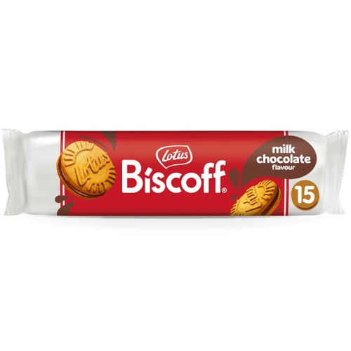 Lotus Biscoff Sandwich Milk Chocolate Biscuits 150g, British Import (Pack of 2)