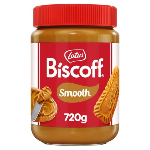 Lotus Biscoff Smooth Spread 720g, British Import (Pack of 2)