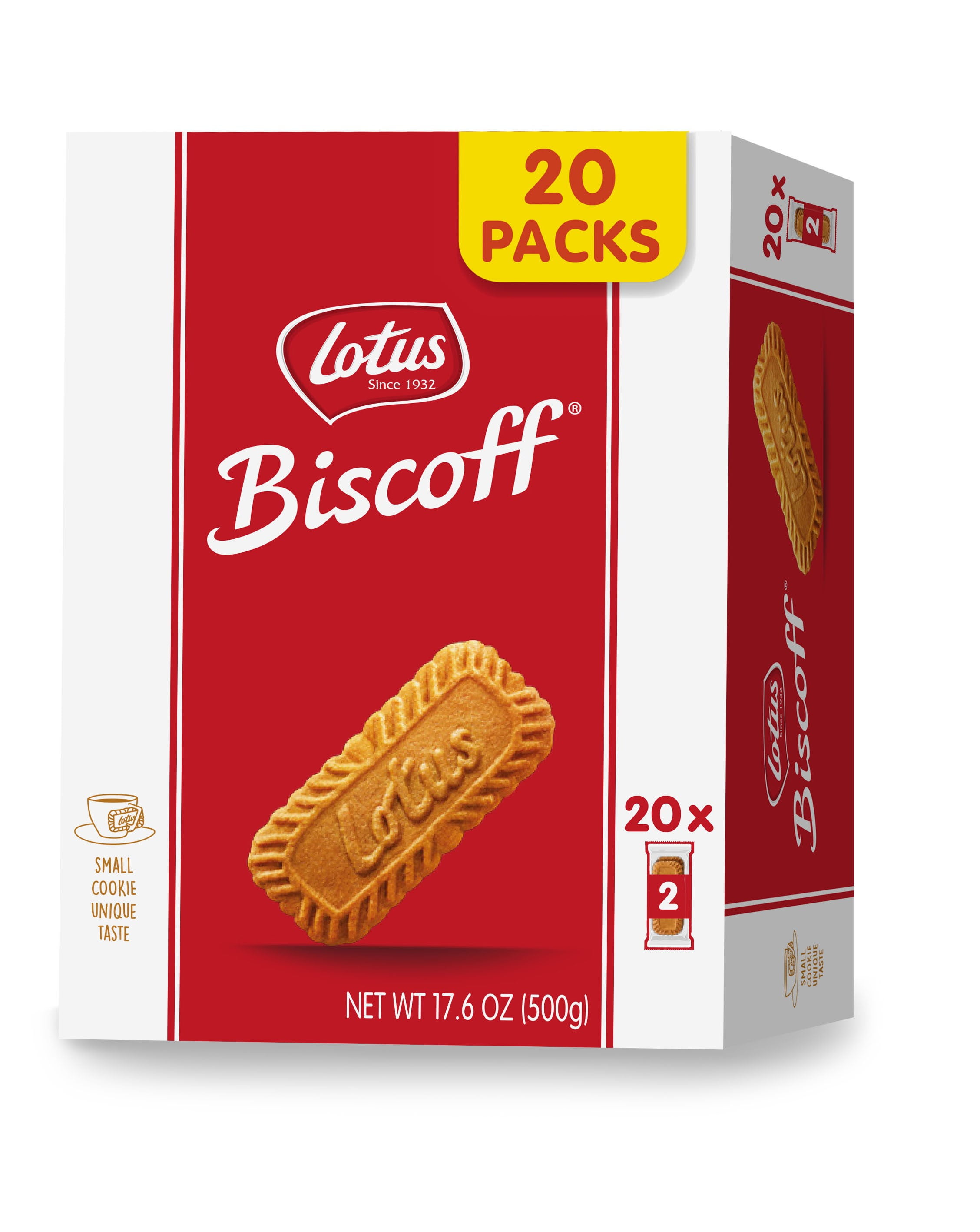 Lotus Cookies Biscoff Original Taste 18x2 Snack Packs Kosher Baddatz 279g