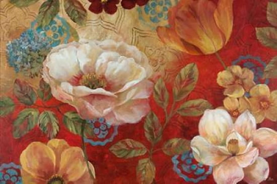 Lotus Blossoms Canvas Art - Nan (12 x 18)
