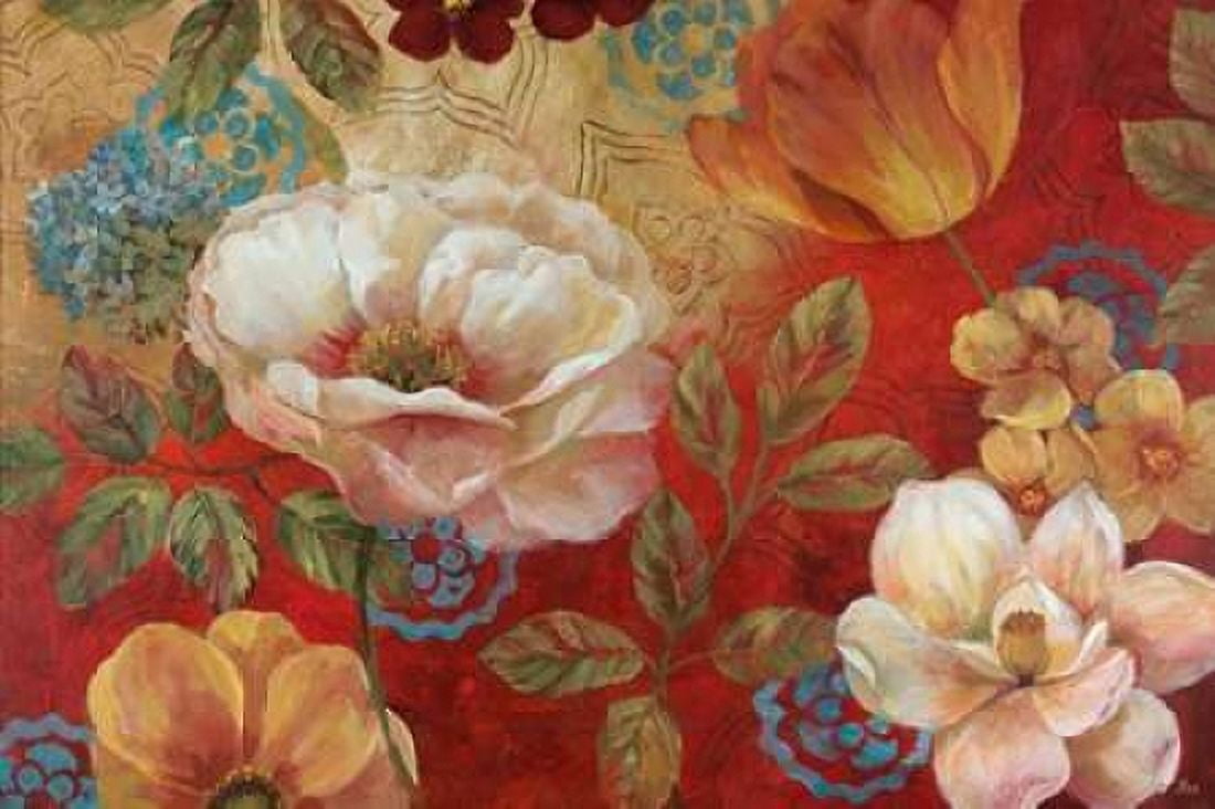 Lotus Blossoms Canvas Art - Nan (24 x 36)