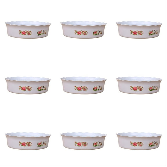 Lotus Bowl Planter, 6.7 Inch Classic Lotu Flowers Bowl, Resin Chinese Style Hydroponic Pots Without Drain Round Decorative Bonsai Pot for Lotus for Planting Indoor