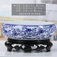 thumbnail image 1 of Lotus Bowls for Planting in Water Indoors, Chinese Ceramic Lotus Bowl Planter with Stand, Hydroponic Bonsai Lotus Bowl for Office Garden Indoor Decor, 1 of 1