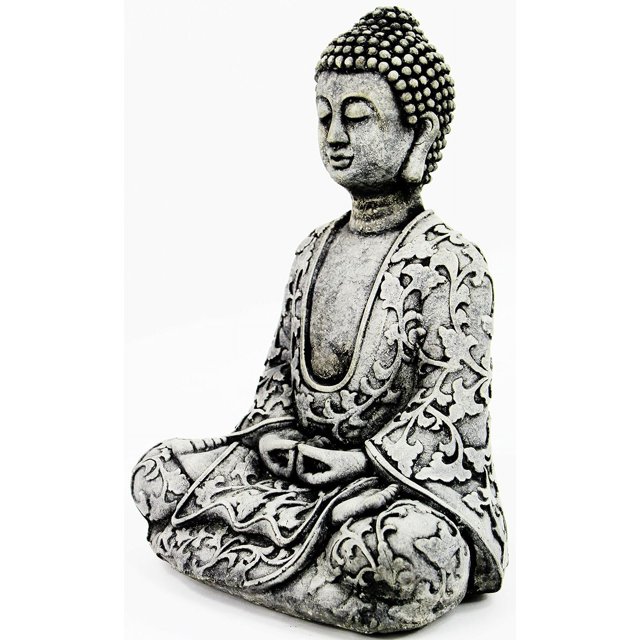 Lotus Buddha Home And Garden Statues Cement Buddha Figures - Walmart.com