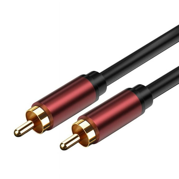 Lotus Cable Subwoofer Cable AV Cable Lotus Head Audio Cable Projection DVD TV Cable to 5M/16.4Ft,1 x RCA lotus line,red