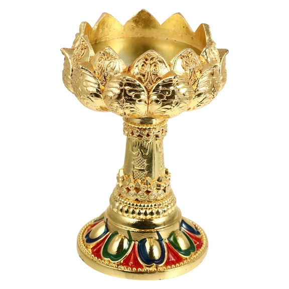 Lotus Candle Holder Diya for Pooja Lotus Ghee Lamp Candle Holder Indian Diyas Decorations Diwali Oil