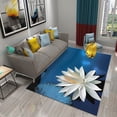 thumbnail image 1 of Lotus Carpet Pink Flower Rug Bathroom Kitchen Door Entrance Non-slip Area Rug Bedroom Living Room Sofa Chair Rug r Carpet, 1 of 6