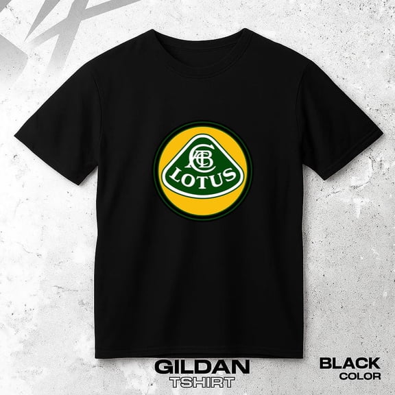 Lotus Cars T-shirt with Original British Sports Automobile Classic Racing, up to size 5XL.