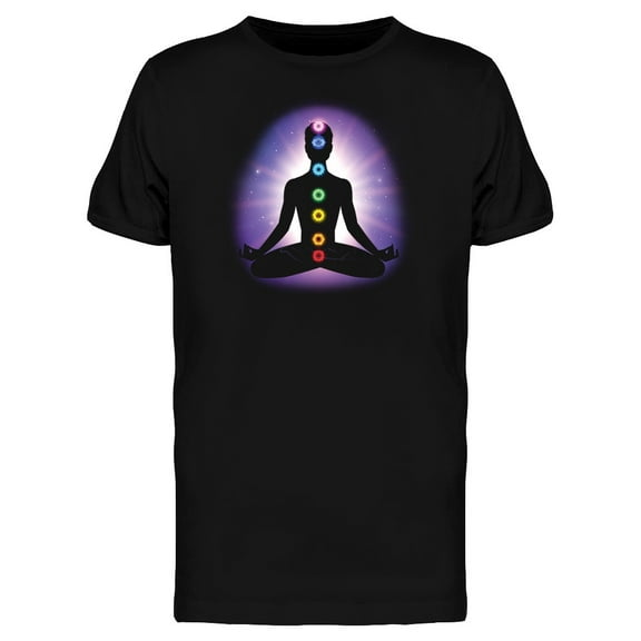 Lotus Chakras Graphic T-Shirt Men -Image by Shutterstock, Male 3X-Large