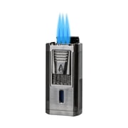 Lotus Duke Triple Torch Lighter with Cutter Gunmetal