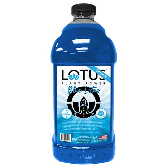 Lotus Energy Drink Concentrate 64 fl. oz. (Skinny Blue) Packaging May Vary