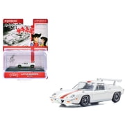 Lotus Europa RHD Right Hand Drive White with Red Stripe The Circuit Wolf Manga 1/64 Diecast Model Car by Kyosho