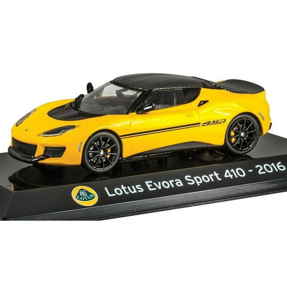 Lotus Evora Sport 410 (2016) 1:43 scale diecast model car in Yellow by Ex Mag