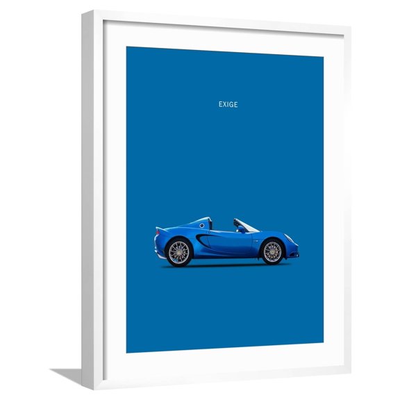 Art.com Lotus Exige Art Print by Mark Rogan, White Frame Wall Art, 23" x 29"