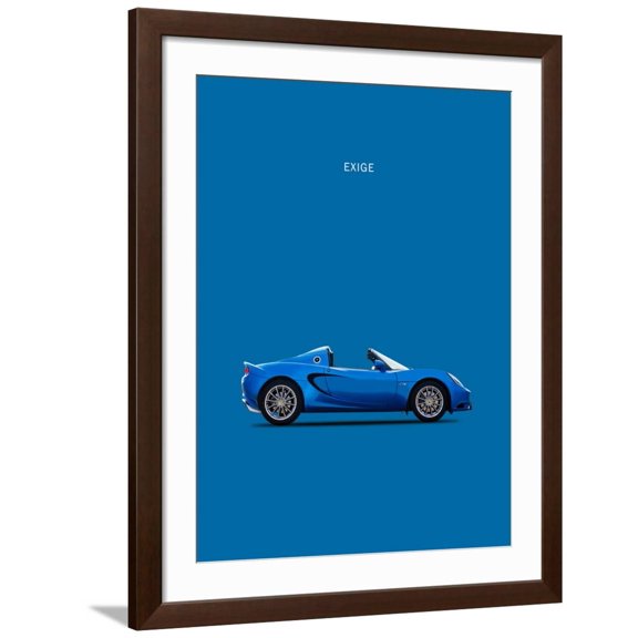 Art.com Lotus Exige Art Print by Mark Rogan, Brown Frame Wall Art, 32" x 40"