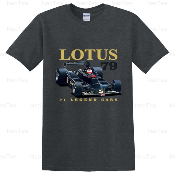 Lotus F1 Legend Cars 70s Retro Style Formula 1 Racing Jim Clark Senna T-Shirt Unisex, up to 5XL