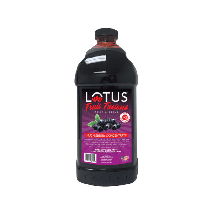 Lotus Fruit Fusion Huckleberry Drink Mix Concentrate cs 6/64 oz