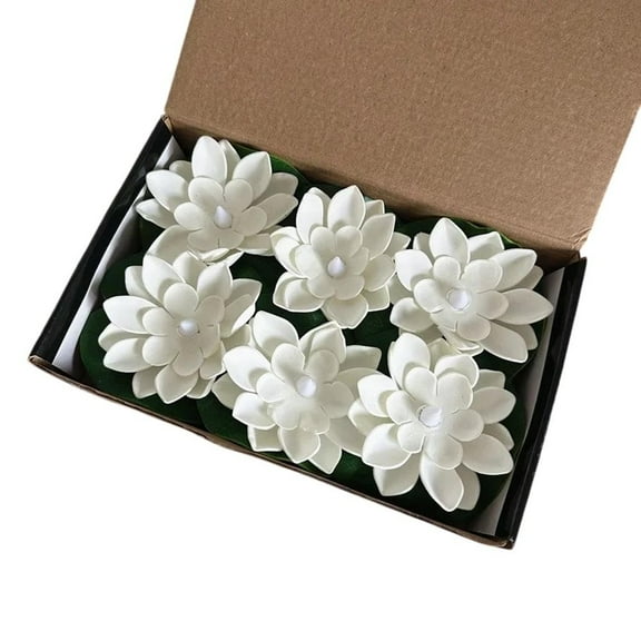 Lotus Floating Lanterns with Energy Efficient LEDs Perfect for Parties