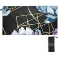 thumbnail image 1 of Lotus Floral Beach Towel 31" x 71", Quick Dry Bath Towel Super Absorbent Lightweight Travel Towel for Beach Yoga Swim Sport Camping Holiday, 1 of 7