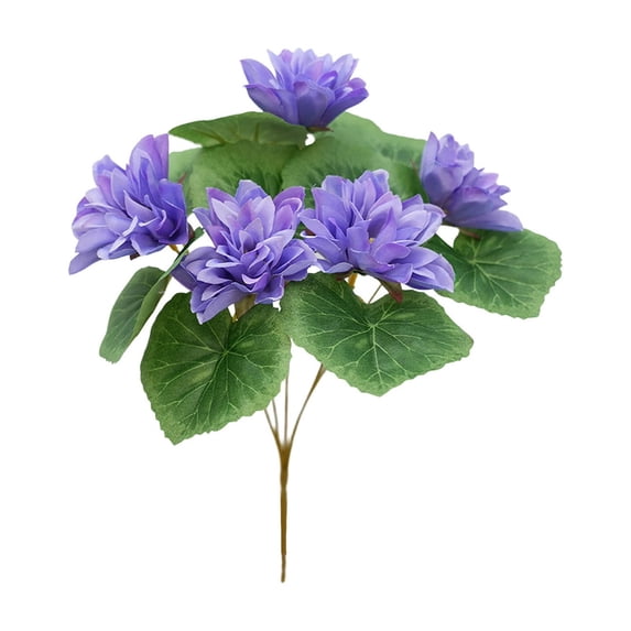 Lotus Flower Artificial Simulation Flower Arrangement for Home Dining Table Tv Cabinet Fish Tank Decoration