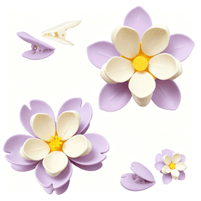 Lotus Flower Bag Clips Magnet, Decorative Flower Magnets for Fridge, 10-Pack Multi-Purpose Snack Bag Sealer Clips, Cute Kitchen Organizer
