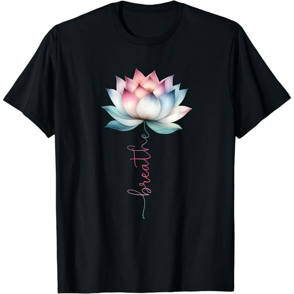 Lotus Flower Breathe Mystical Hippie Meditation Yoga Lover T-Shirt
