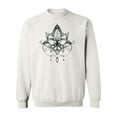 thumbnail image 1 of Lotus Flower Ethnic Art Design Sweatshirt Women -Image by Shutterstock, Female Small, 1 of 4