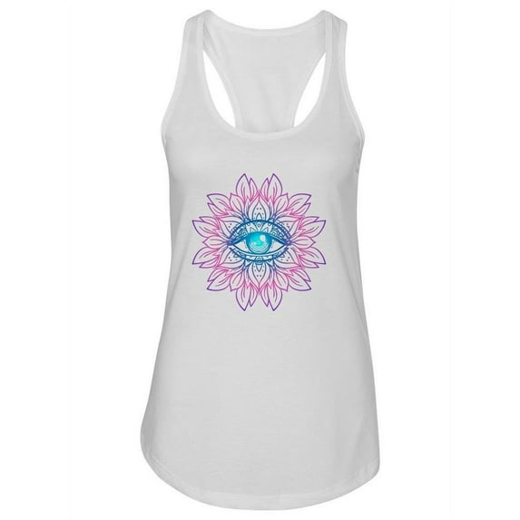 Lotus Flower Eye Of Providence Tank Women -Image by Shutterstock, Female XX-Large