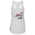 thumbnail image 1 of Lotus Flower, Frog And Dragonfly Tank Women -Image by Shutterstock, Female Small, 1 of 4
