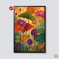 Lotus Flower Japanese Wall Art Print, Zen Botanical Decor - Walmart.com
