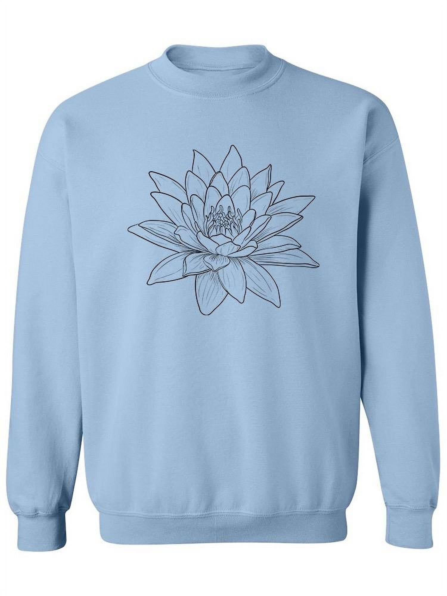 Lotus Flower Line Sweatshirt Women -Image by Shutterstock