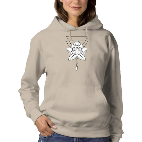Lotus Flower Mandala Hoodie Women - Women Hoodie, 3XL
