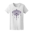 thumbnail image 1 of Lotus Flower Mandala Style Women T-Shirt - Image by Shutterstock, Female XX-Large, 1 of 2