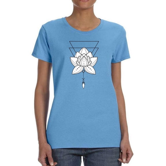 Lotus Flower  Mandala T-Shirt Women -Image by Shutterstock, Female Small